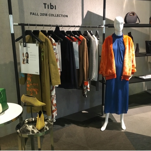 TIBI SCREEN PRINTED Double Breasted TRENCH Coat - Picture 5 of 8